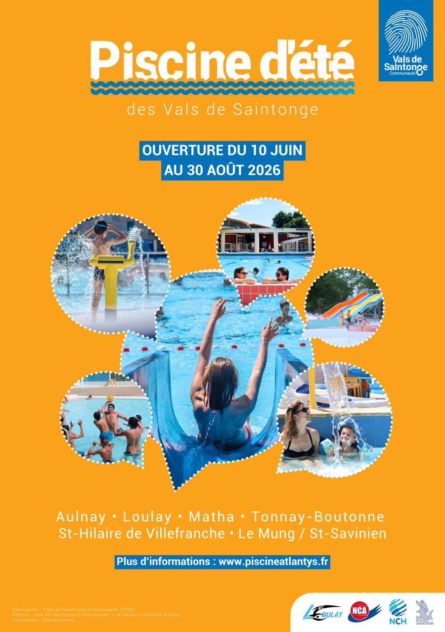 Ouverture piscines d'été des Vals de Saintonge