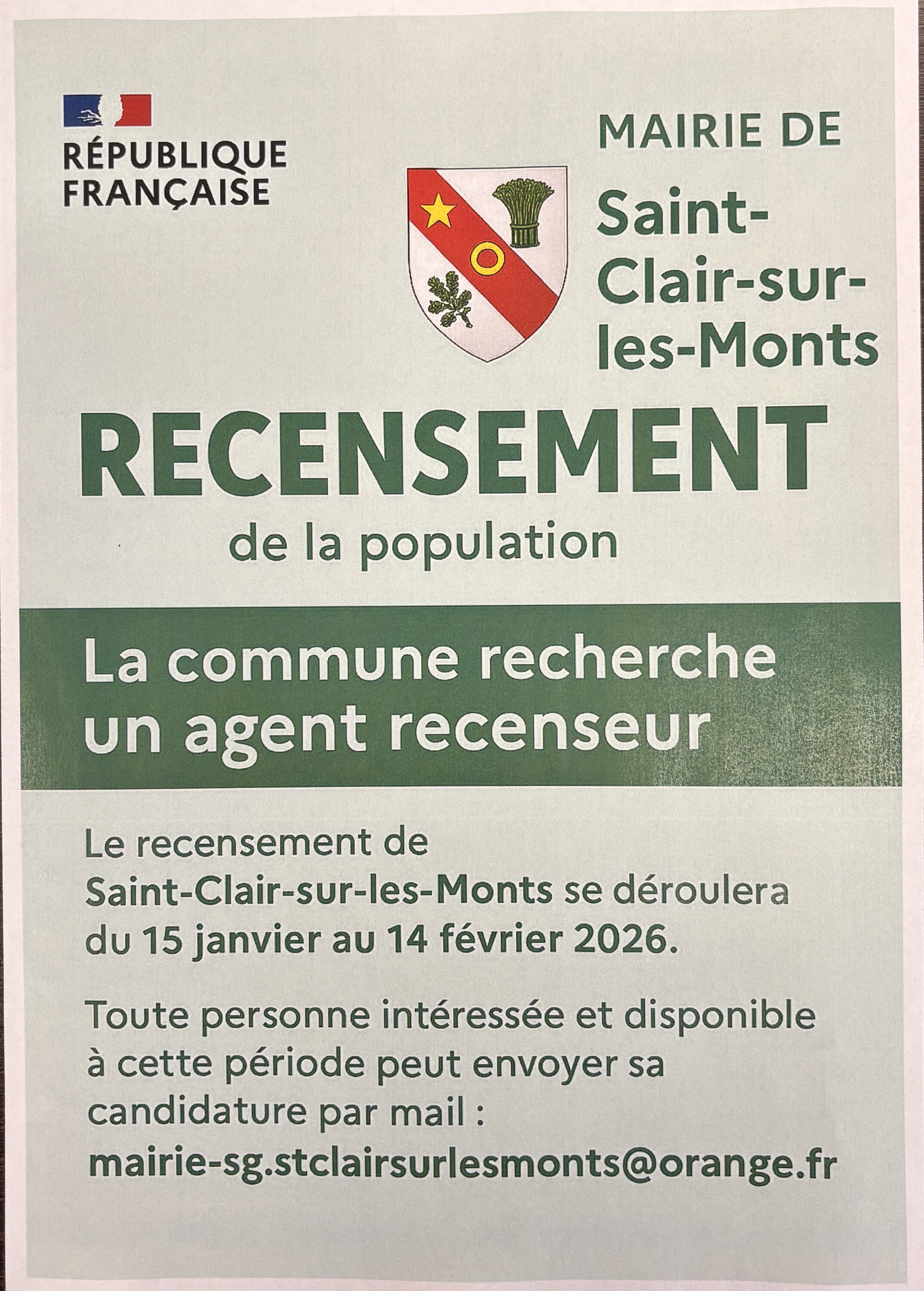 Recensement 2026