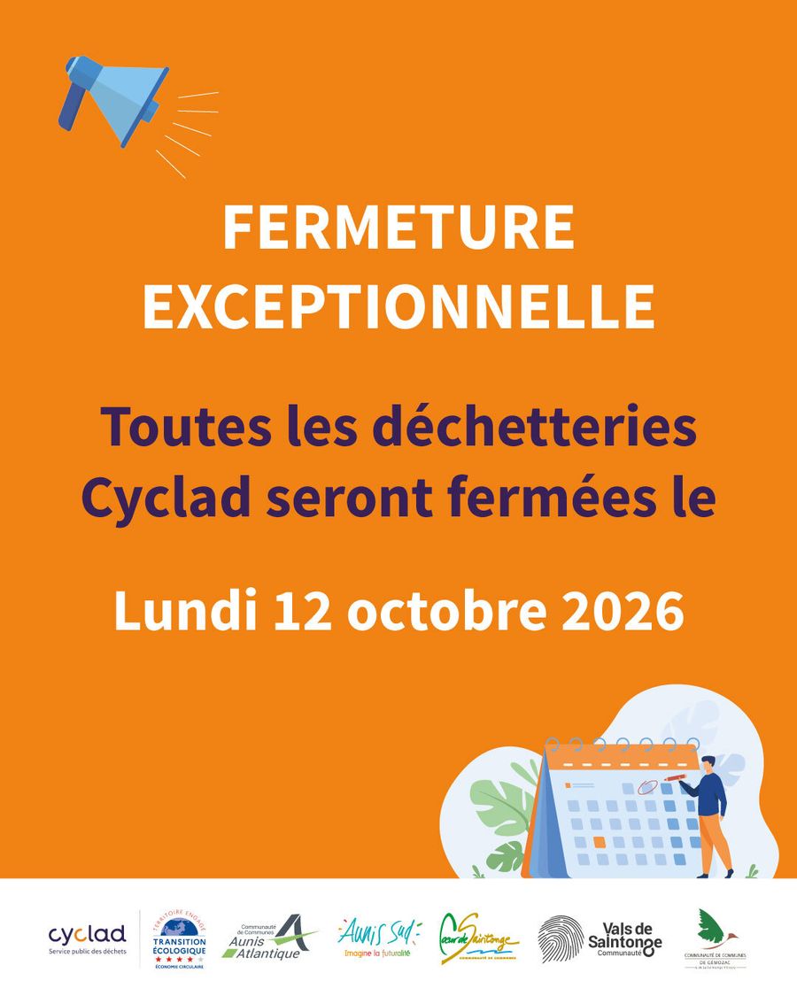 FERMETURE DÉCHETTERIES