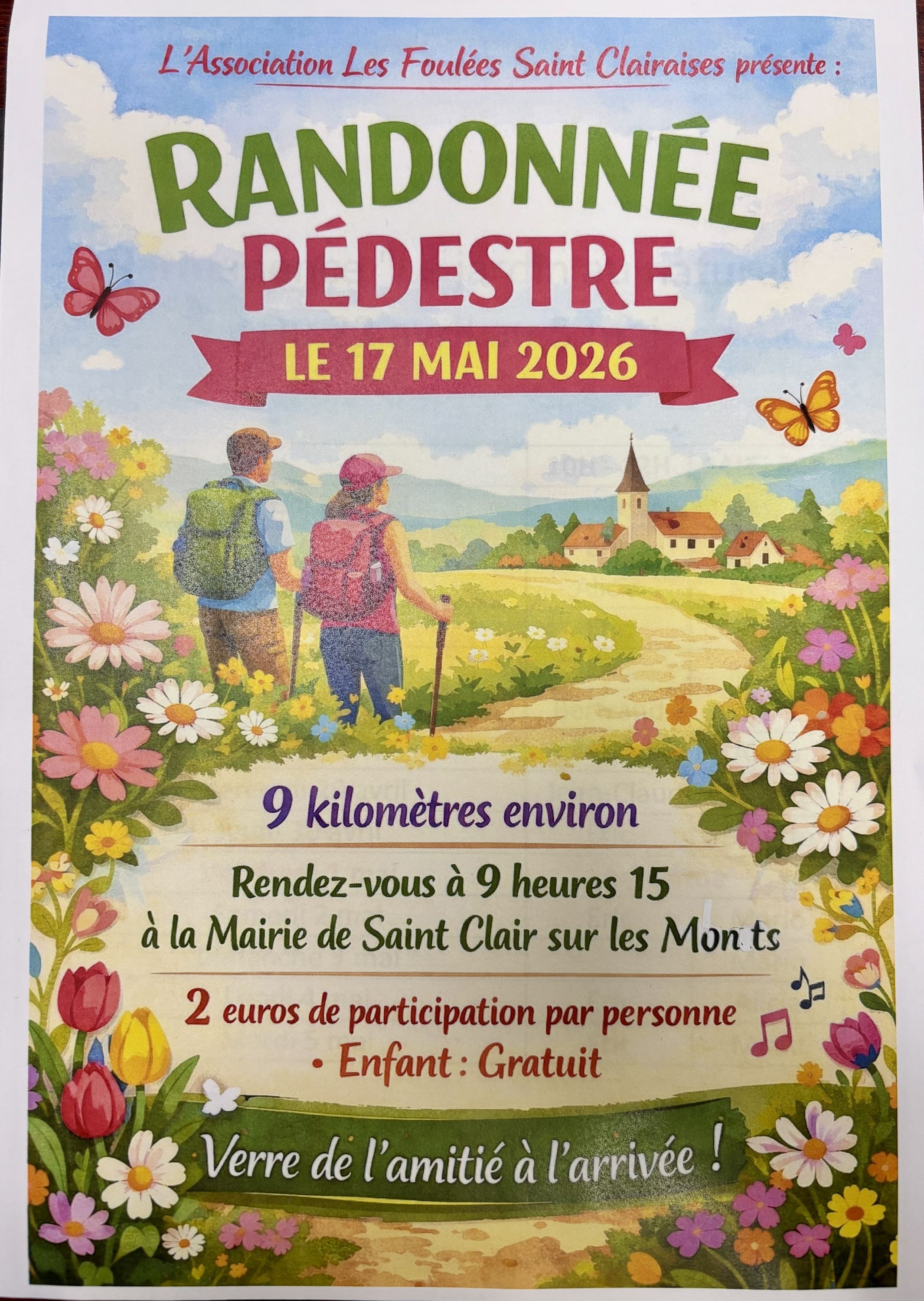 Randonnée pédestre Saintclairaise