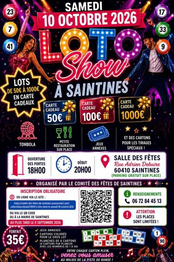 Loto Show - Comité des Fêtes Saintines