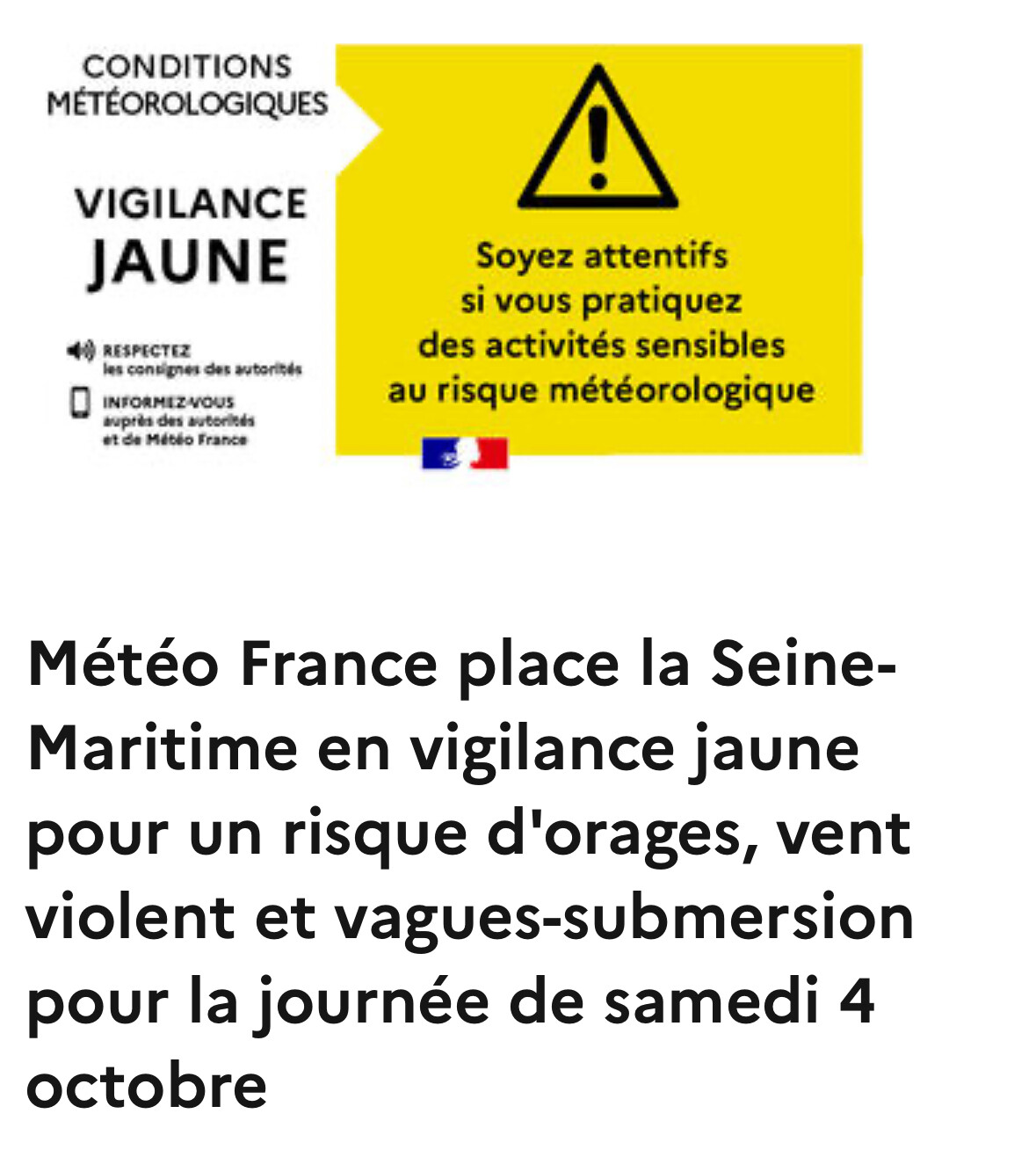 Vigilance Orange - Jaune
