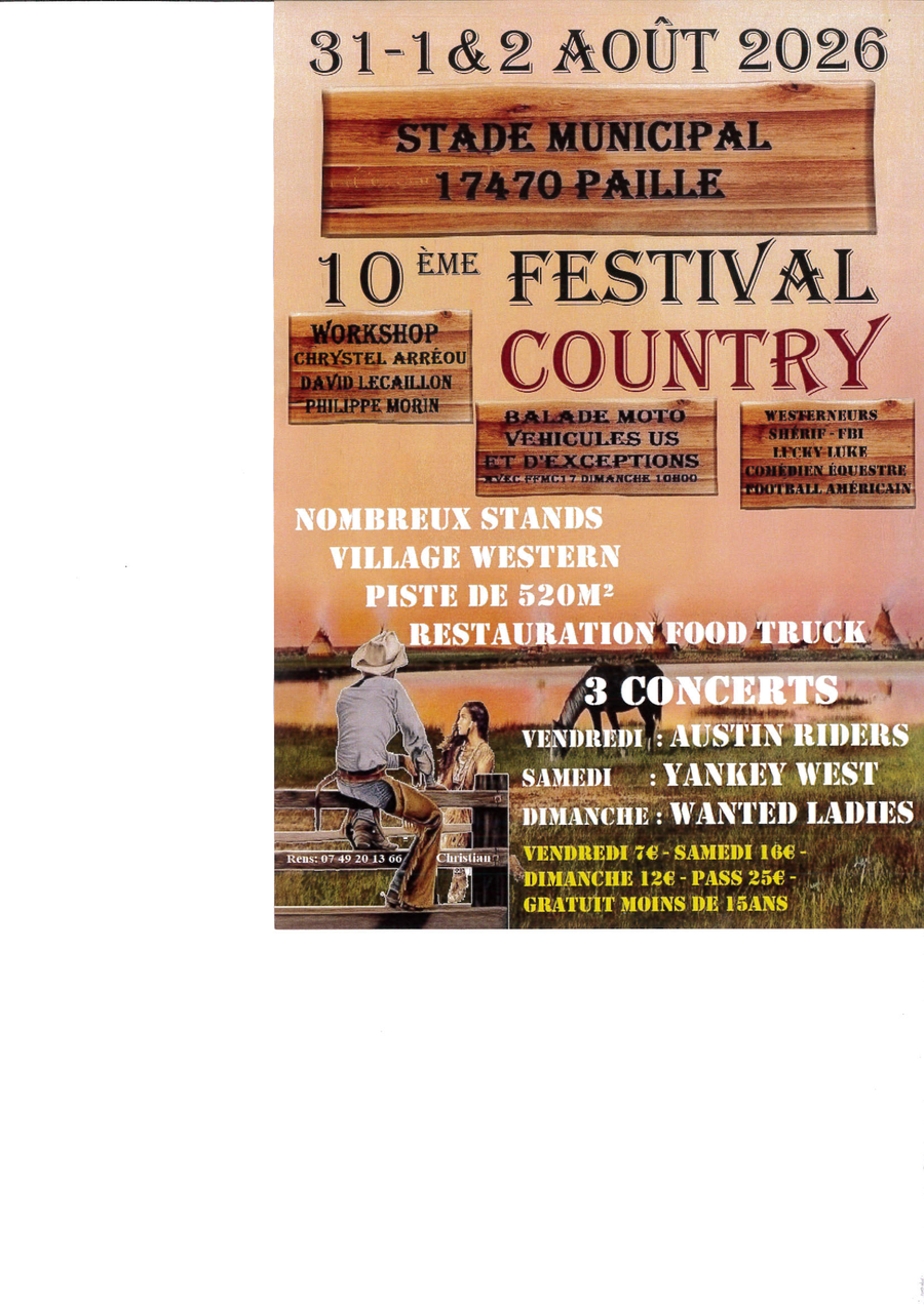 FESTIVAL COUNTRY 31-1 ET 2 AOUT 2026